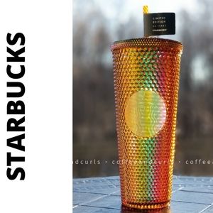 Starbucks Gold Honey Studded Bling Cold Cup 24oz Venti NWT